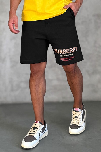 Мужские шорты Burberry Horseferry logo - Black   