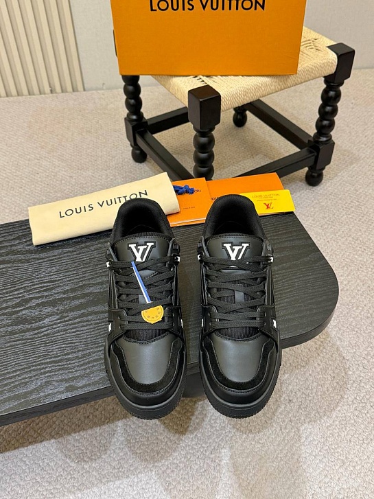 Мужские кроссовки Louis Vuitton Trainer - Black