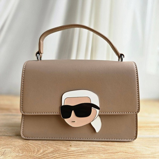 Женская сумка Karl Lagerfeld ikonik 22x15 см - Brown   