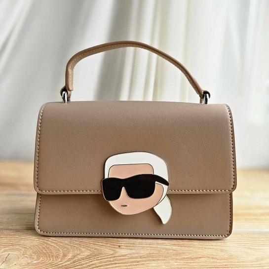 Женская сумка Karl Lagerfeld ikonik 22x15 см - Brown