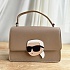 Женская сумка Karl Lagerfeld ikonik 22x15 см - Brown