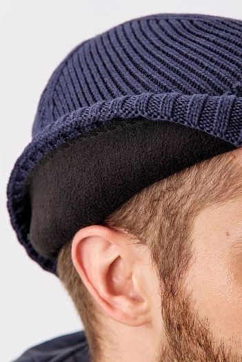 Шапка на флисе Bogner ribbed - Navy   