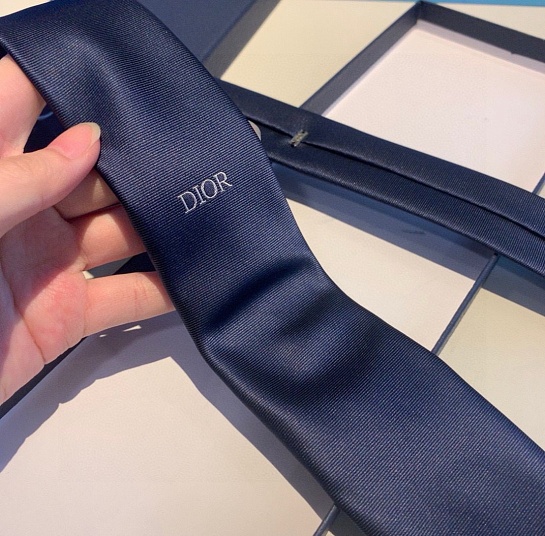 Галстук Dior logo-embroidered premium - Navy