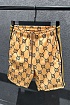 Мужские шорты жёлтого цвета Gucci GG jacquard