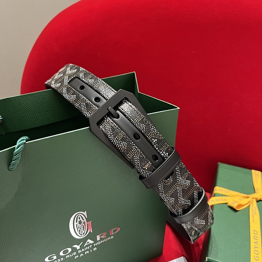 Кожаный ремень Goyard Florida Goyardine premium   