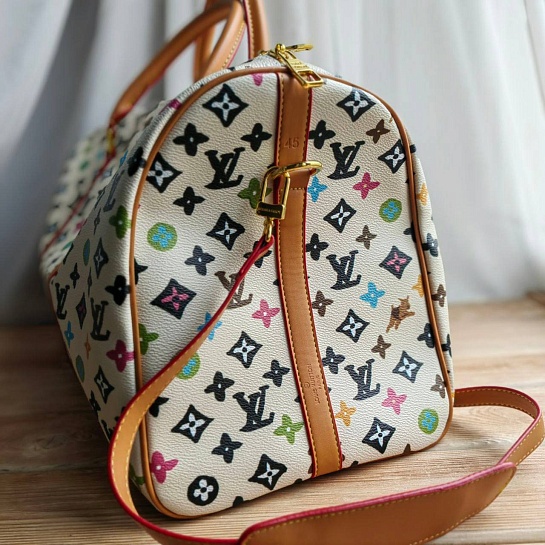 Дорожная сумка Louis Vuitton keep all 50x27 см - White