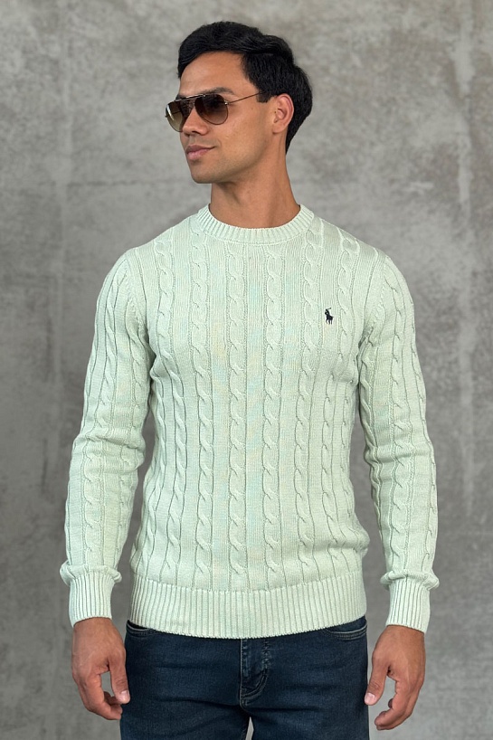 Мужской свитер Polo Ralph Lauren cable-knit - Light Green