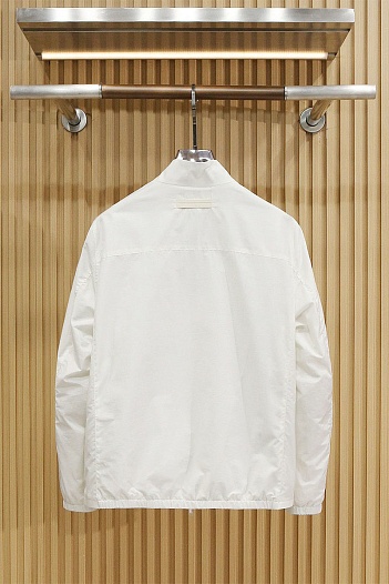 Мужская белая ветровка Zegna   