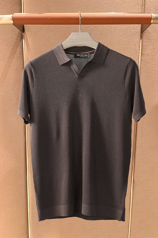 Мужское поло Loro Piana premium - Brown