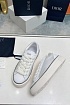 Женские комбинированные кроссовки Dior белого цвета