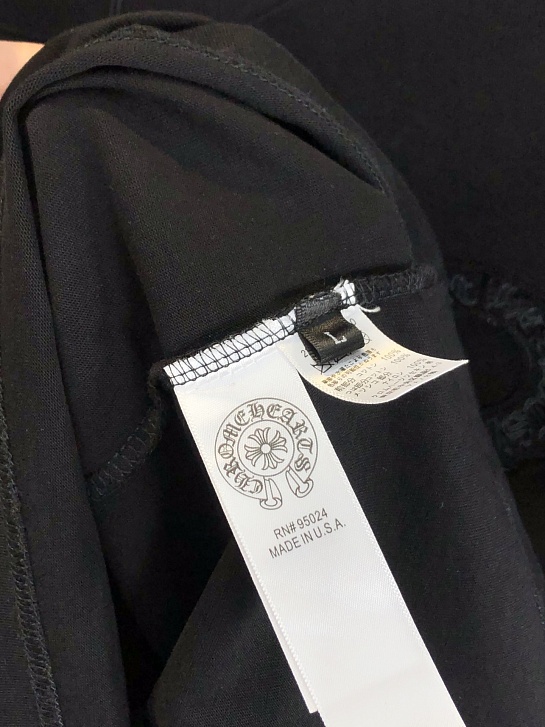 Чёрная оверсайз футболка Chrome Hearts Premium