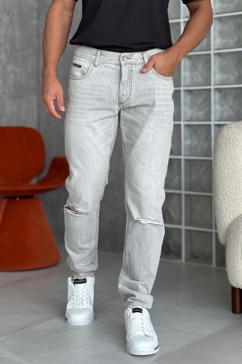 Джинсы Dolce & Gabbana regular fit Premium - Grey   