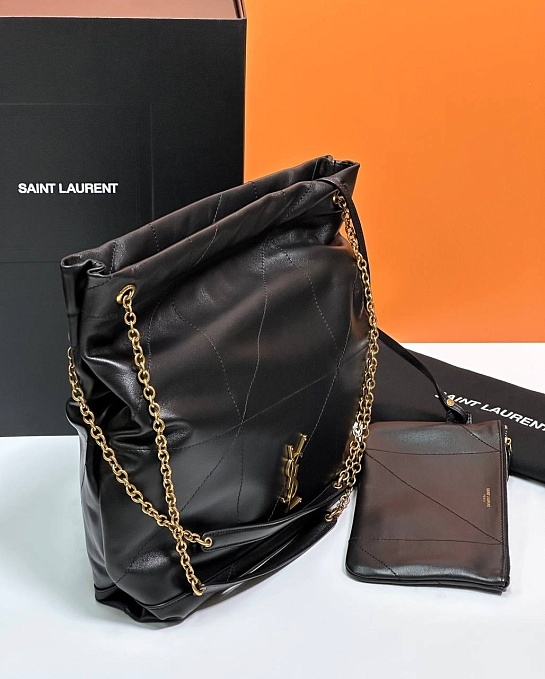Кожаная сумка Yves Saint Laurent Jamie Premium 28x28x6 см - Black
