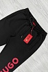 Чёрные спортивные штаны Hugo Boss Dutschi logo-print