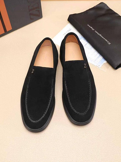 Мужские замшевые лоферы Ermenegildo Zegna   