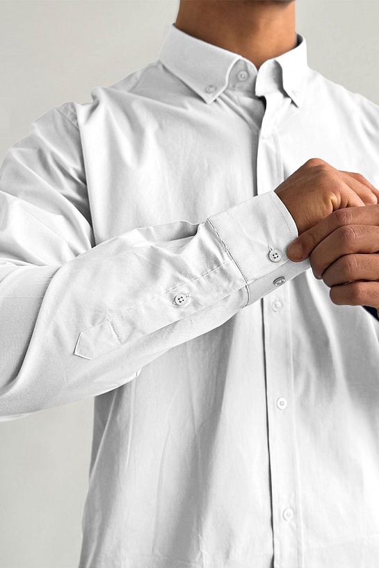 Рубашка белого цвета Paul & Shark logo-embroidered