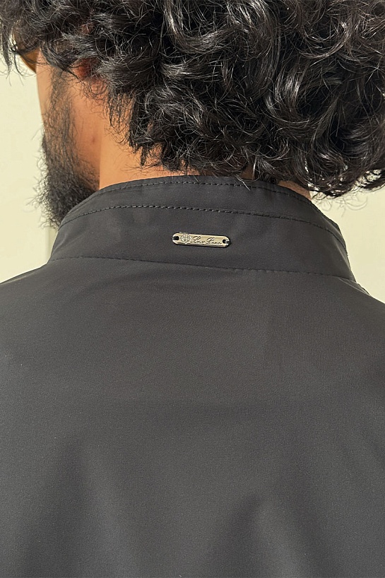 Мужская чёрная ветровка Loro Piana
