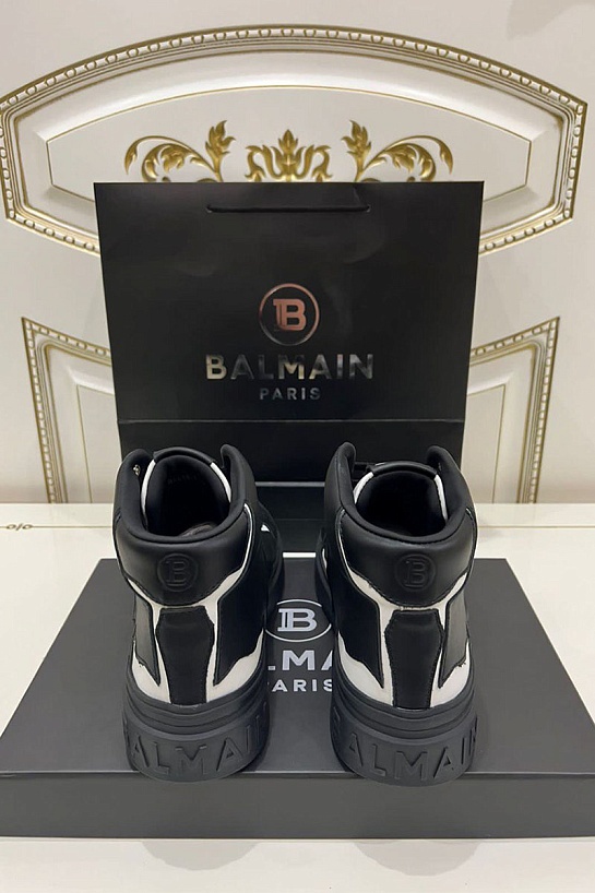 Кожаные кроссовки Balmain Paris High-Top
