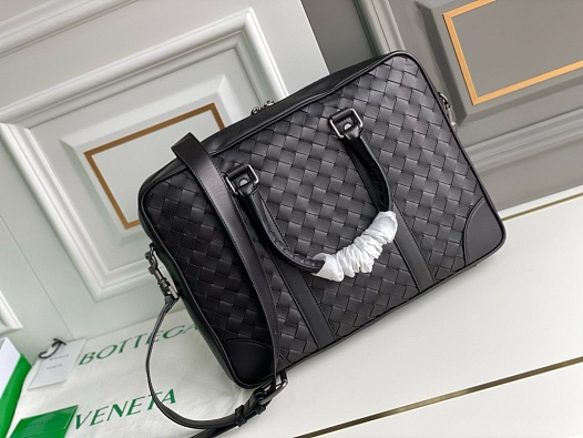 Кожаный портфель Bottega Veneta Premium 37x27x6 см   