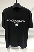 Чёрная футболка Dolce&Gabbana Milano logo-embroidered