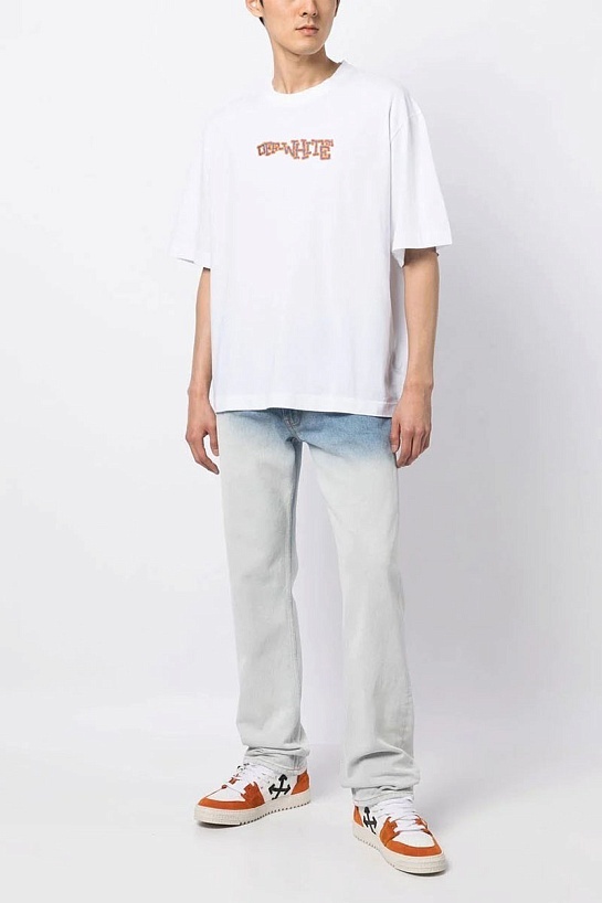 Оверсайз футболка Off-White Glitz Carlos - White