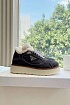 Женские замшевые кроссовки с мехом Prada Premium - Grey