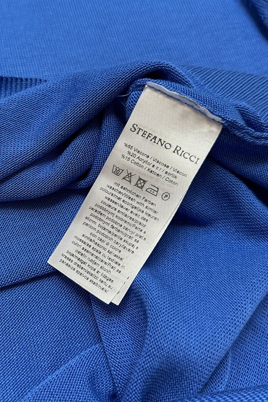 Мужское синее поло Stefano Ricci