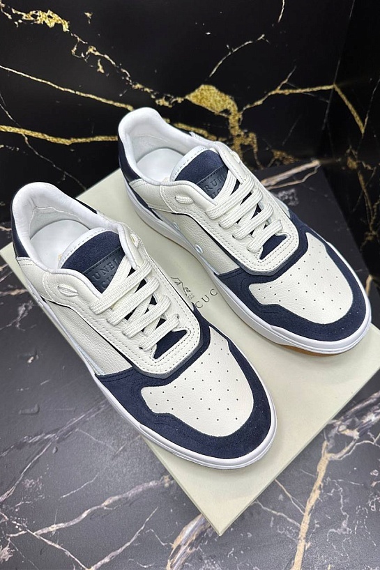 Мужские комбинированные кроссовки Brunello Cucinelli