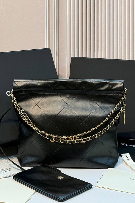 Кожаная сумка Chanel 22 premium 35x37x7 см