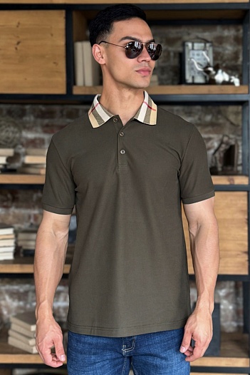Мужское поло Burberry Premium - Green   