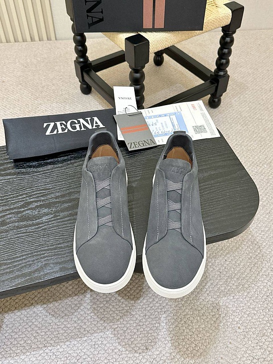 Мужские кроссовки Ermenegildo Zegna Triple Stitch - Grey