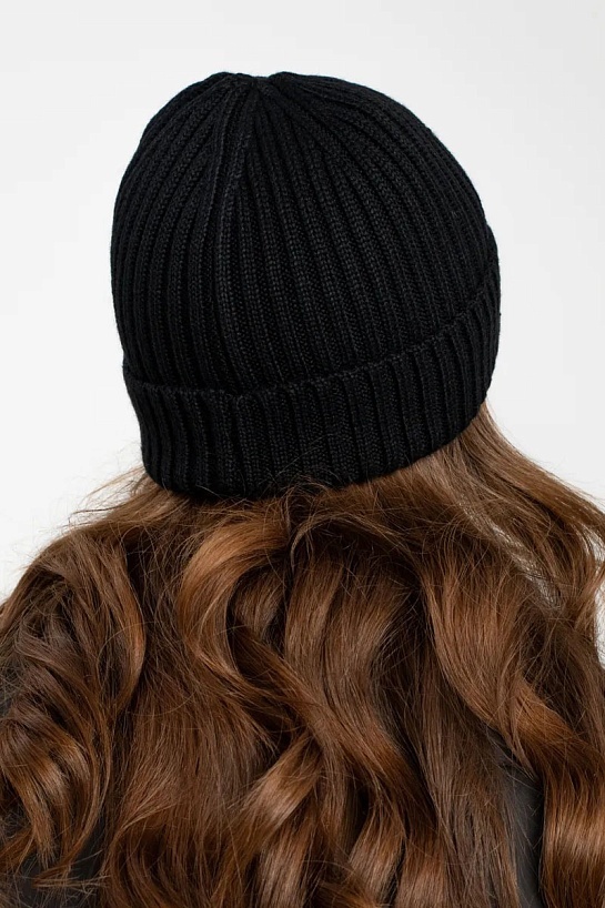 Шапка Emporio Armani 7 logo-plaque - Black