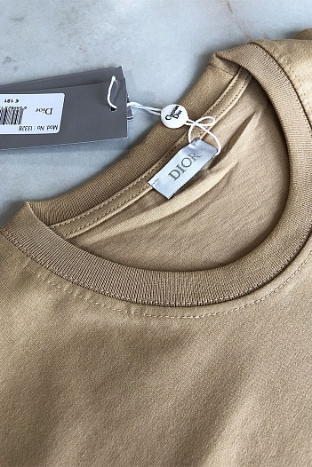 Бежевая мужская футболка Christian Dior Atelier   