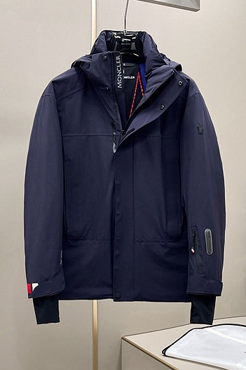 Пуховик синего цвета Moncler Grenoble   