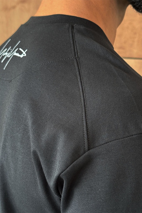 Мужская чёрная футболка Y-3 Yohji Yamamoto