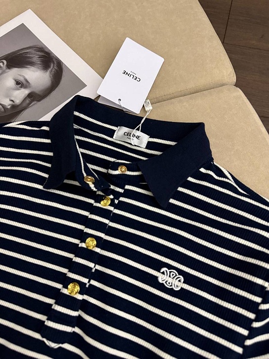 Женское поло с длинным рукавом Celine premium