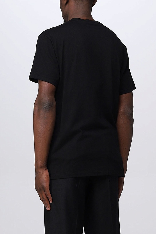 Мужская футболка Alexander McQueen чёрного цвета