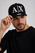 Бейсболка чёрного цвета Armani Exchange embroidered-logo