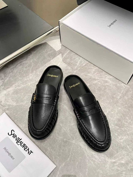 Женские кожаные мюли Yves Saint Laurent premium