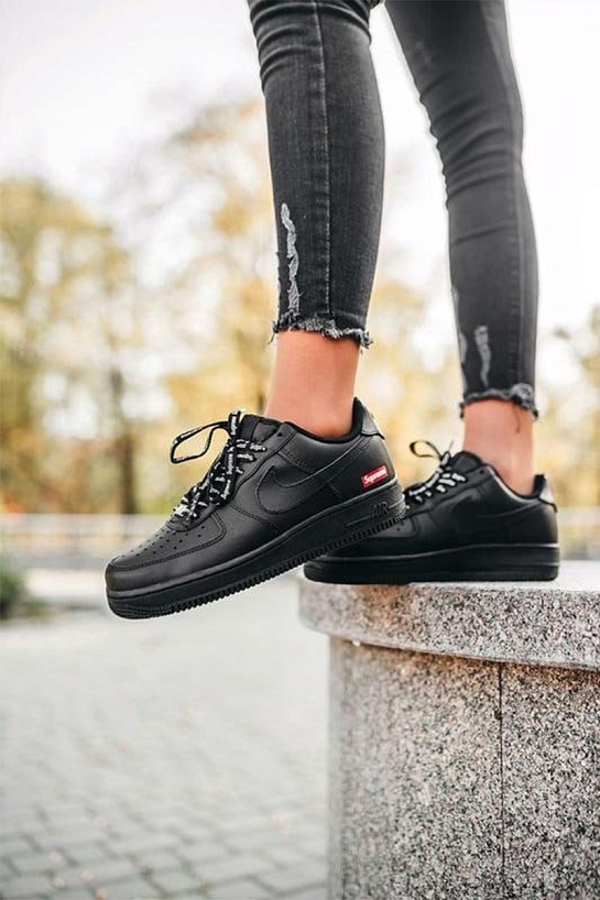 Кроссовки Supreme x Nike Air Force 1 - Black