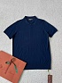 Мужское тёмно-синее поло Loro Piana premium