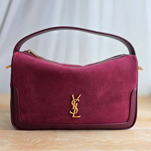 Замшевая сумка Yves Saint Laurent 29x18 см   