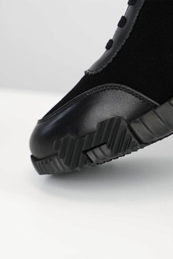 Кроссовки с мехом Hermes Bouncing high-top - Black   