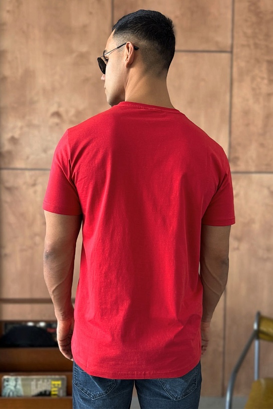 Мужская красная футболка Hugo Boss