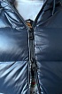 Мужской синий жилет Moncler Cardamine logo-patch