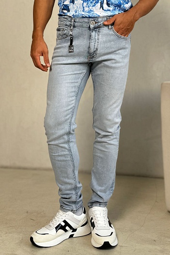 Светло-синие мужские джинсы Calvin Klein New York   