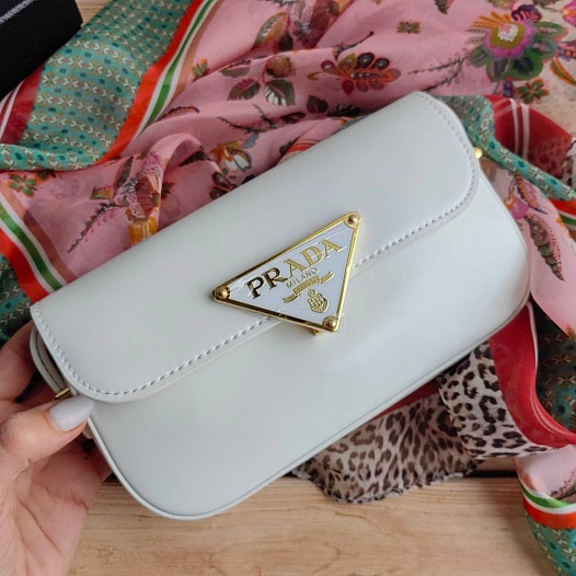 Кожаная сумка-клатч Prada 19x10 см (2 расцветки)   