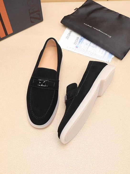 Мужские замшевые лоферы Ermenegildo Zegna