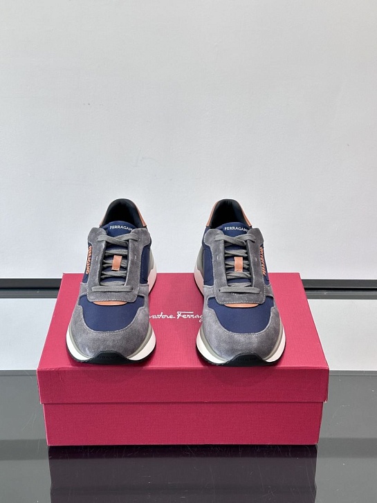 Мужские комбинированные кроссовки Salvatore Ferragamo