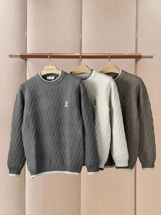 Мужской свитер Brunello Cucinelli premium - Brown